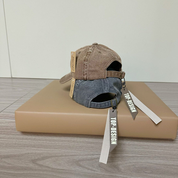 Dječja denim baseball kapa s zakrivljenim rubom, jednostavne boje, s personaliziranom etiketom, unisex, za djecu 4–6 i 8–10 godina, novi proljetno-jesenski model