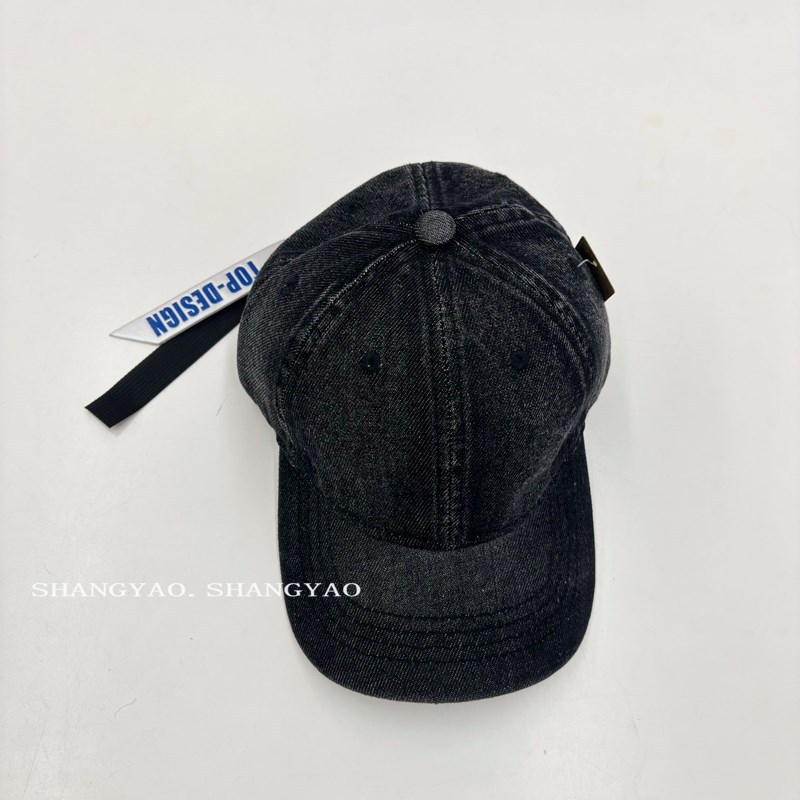 Dječja denim baseball kapa s zakrivljenim rubom, jednostavne boje, s personaliziranom etiketom, unisex, za djecu 4–6 i 8–10 godina, novi proljetno-jesenski model