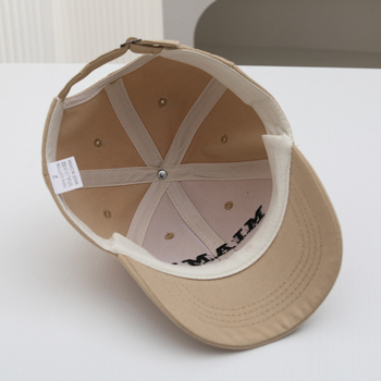 Proljetna kapa za baseball s vezom slovima, za muškarce i žene, proljeće i ljeto, unisex, širok zakrivljeni rub i mekana kruna