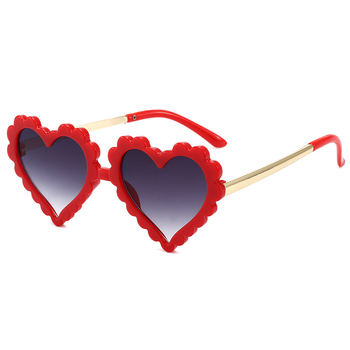 Nove dječje sunčane naočale u obliku srca s cvjetnim detaljima, moderne dječje naočale 2033