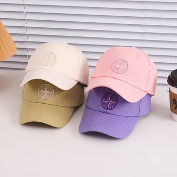 Dječja baseball kapa u korejskom stilu, unisex, pamuk, zakrivljeni obod, streetwear inspirirana