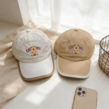 Capibara dječja baseball kapa za ljeto, prozračna, unisex, zaštita od sunca, široki obod, moderan stil