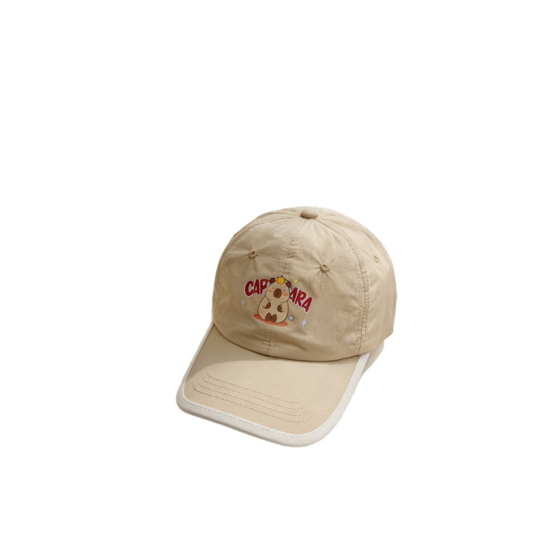 Capibara dječja baseball kapa za ljeto, prozračna, unisex, zaštita od sunca, široki obod, moderan stil