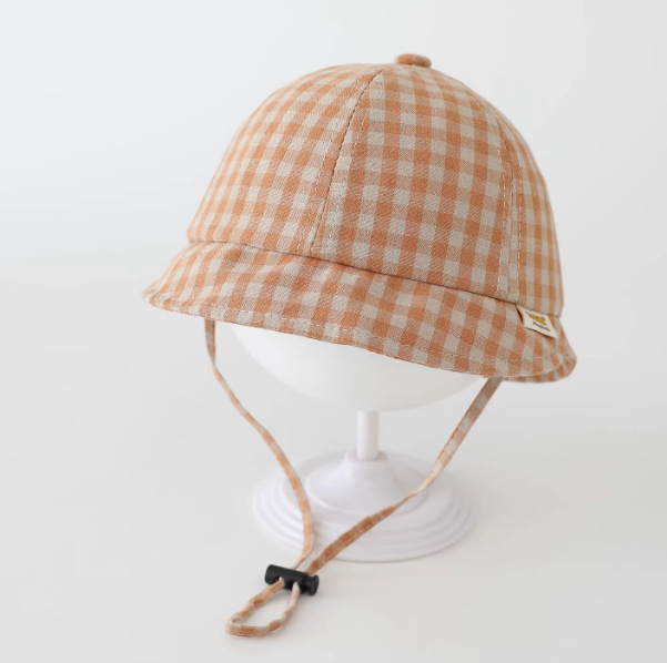 Dječja bucket kapa s prugama i širokim obodom, unisex, za bebe i djecu uzrast 6-24 mjeseci, zaštita od sunca, prozračna.