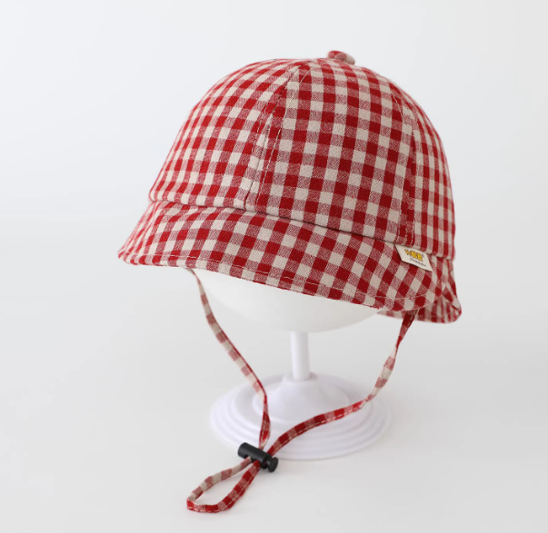 Dječja bucket kapa s prugama i širokim obodom, unisex, za bebe i djecu uzrast 6-24 mjeseci, zaštita od sunca, prozračna.