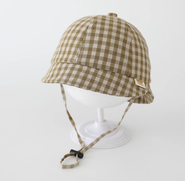 Dječja bucket kapa s prugama i širokim obodom, unisex, za bebe i djecu uzrast 6-24 mjeseci, zaštita od sunca, prozračna.