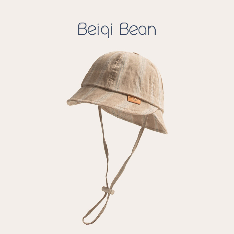 Dječja bucket kapa s prugama i širokim obodom, unisex, za bebe i djecu uzrast 6-24 mjeseci, zaštita od sunca, prozračna.