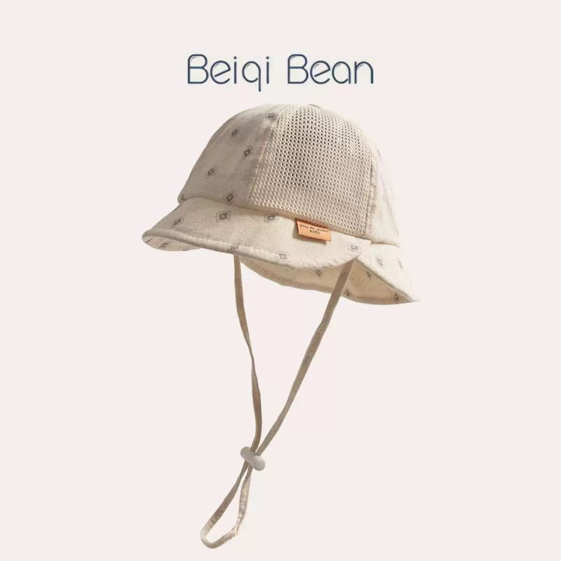 Dječja bucket kapa s prugama i širokim obodom, unisex, za bebe i djecu uzrast 6-24 mjeseci, zaštita od sunca, prozračna.