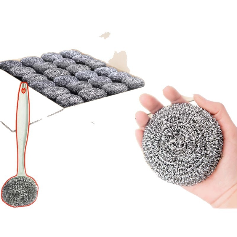 Nehrđajuća čelična kugla za čišćenje posuđa i lonaca, kuhinjski scrubber