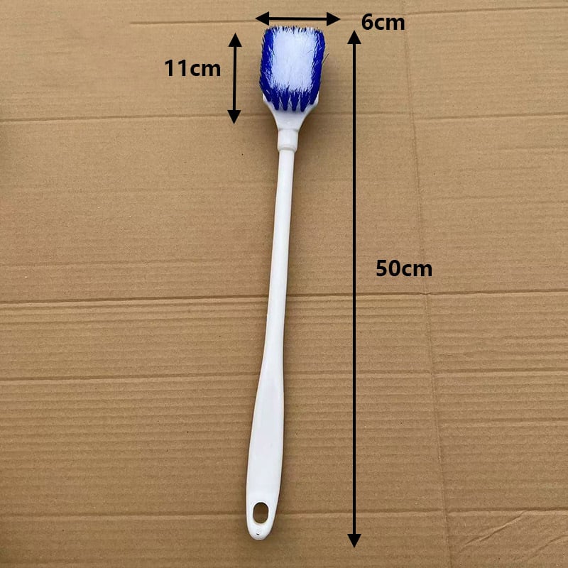 Četka za WC s dugim držalom, velikom glavom, plastična, tvrda vlakna