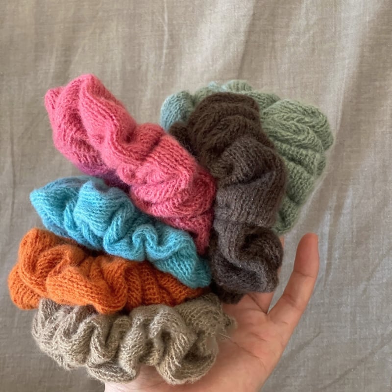 Korejskog stila šarene pletene vunene gumice za kosu, univerzalni scrunchies i trake za kosu za jesen i zimu
