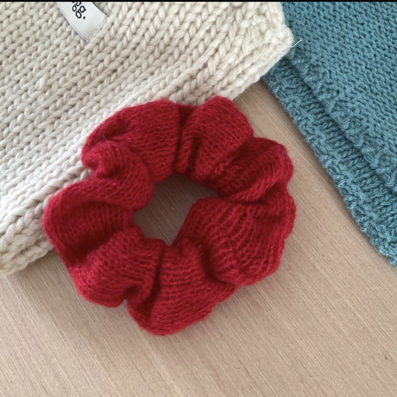Korejskog stila šarene pletene vunene gumice za kosu, univerzalni scrunchies i trake za kosu za jesen i zimu