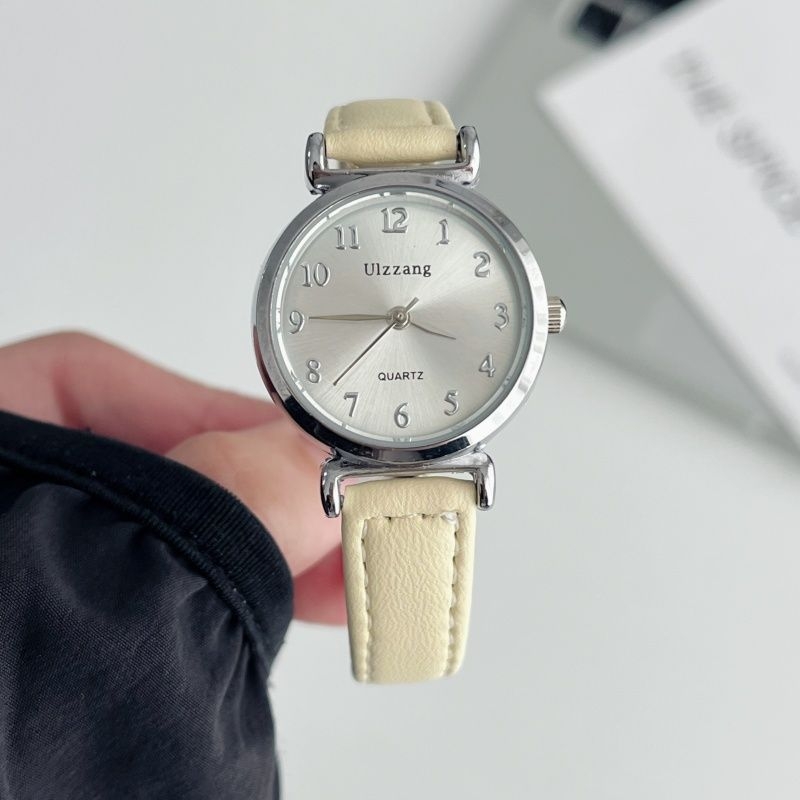 Ženski sat u prirodnom minimalističkom stilu, analogni kvarc, 26 mm brojčanik, kaiš od umjetne kože