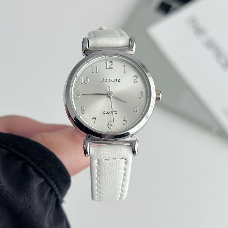 Ženski sat u prirodnom minimalističkom stilu, analogni kvarc, 26 mm brojčanik, kaiš od umjetne kože