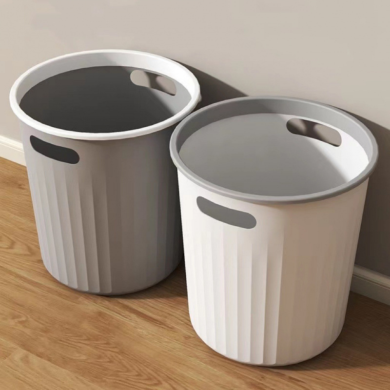 10 L cilindrični plastični kanta za smeće, bez poklopca, za dom, dnevni boravak, kupaonicu, kuhinju, ured i studentski dom