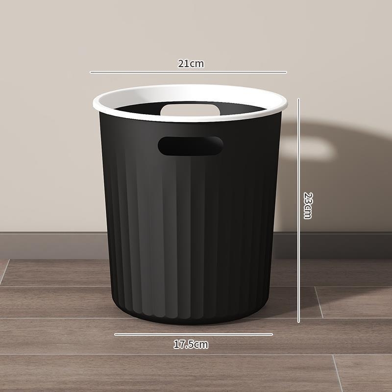 10 L cilindrični plastični kanta za smeće, bez poklopca, za dom, dnevni boravak, kupaonicu, kuhinju, ured i studentski dom