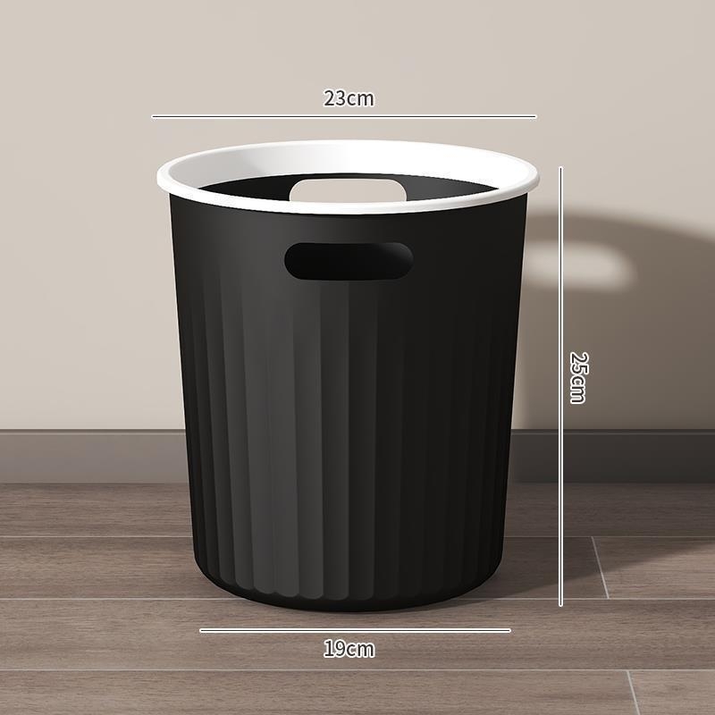 10 L cilindrični plastični kanta za smeće, bez poklopca, za dom, dnevni boravak, kupaonicu, kuhinju, ured i studentski dom