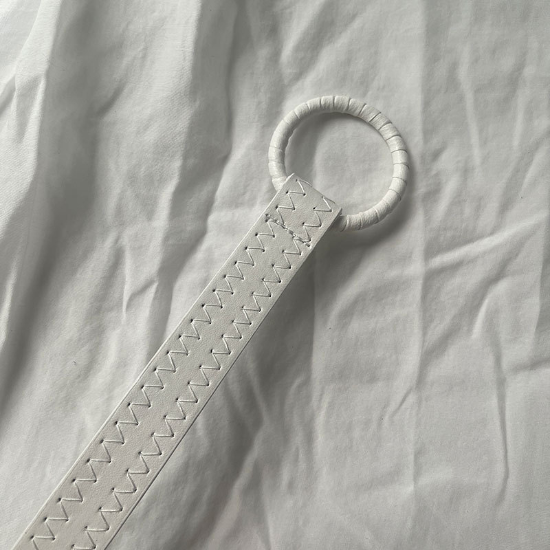 Ženski dekorativni pojas s čvorom, korejskog stila, PU koža, uska traka, za haljine, retro stil, šav riblja kost