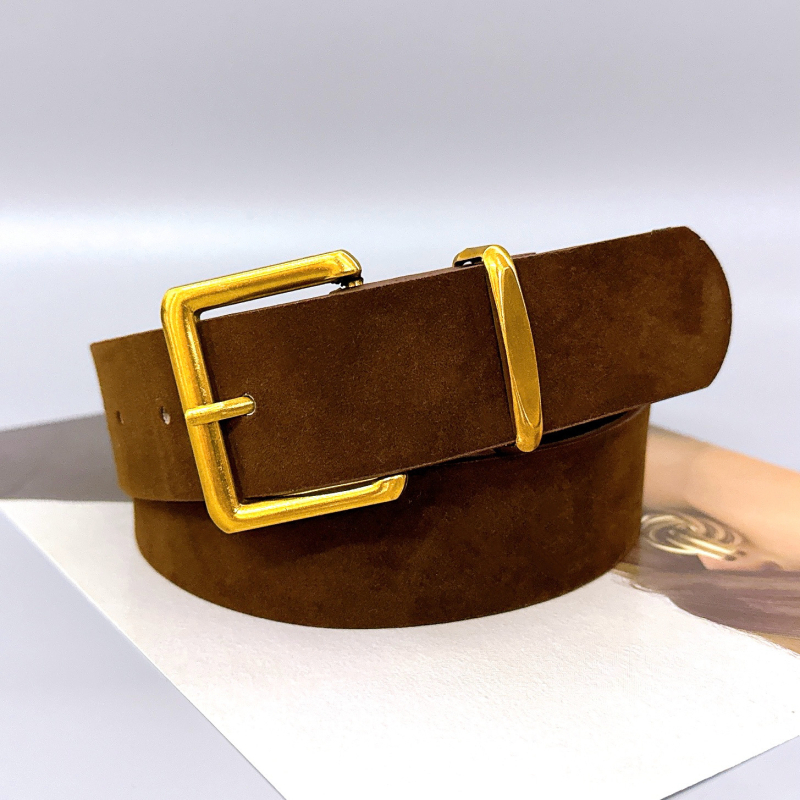 Női öv leopárdmintás velúr textúrával, tűcsattal, sokoldalú kiegészítő szoknyákhoz és farmerhoz, retro minimalist stílus, 3,5 cm széles, 102 cm hosszú