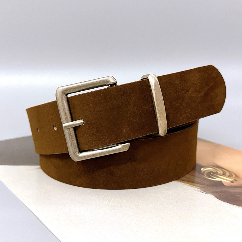 Női öv leopárdmintás velúr textúrával, tűcsattal, sokoldalú kiegészítő szoknyákhoz és farmerhoz, retro minimalist stílus, 3,5 cm széles, 102 cm hosszú