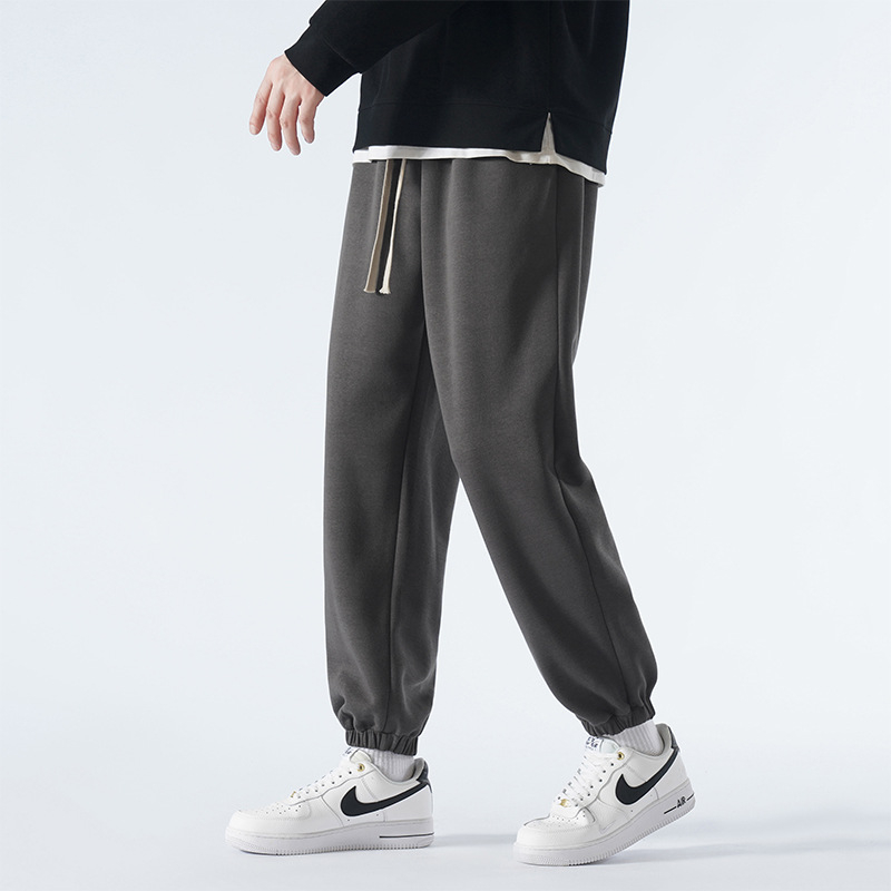 Férfi tavasz–ősz casual nadrág, egyenes szabás, sportos, sokoldalú