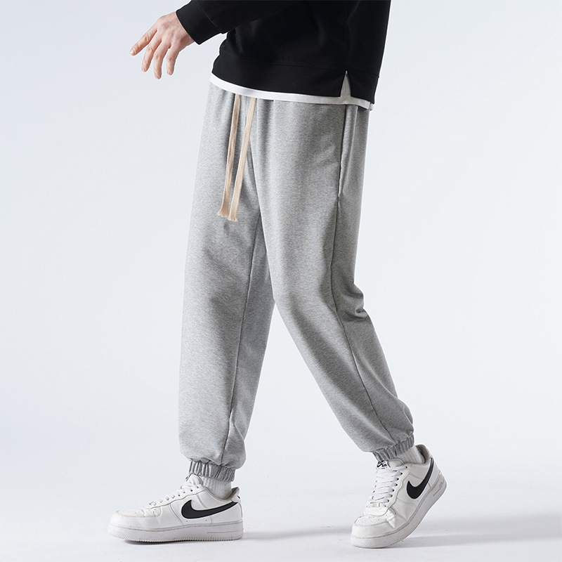 Férfi tavasz–ősz casual nadrág, egyenes szabás, sportos, sokoldalú