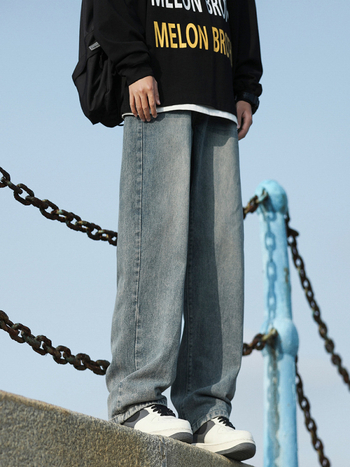 Acu férfi farmer - laza szabású egyenes szárú, széles lábvég, denim mosott felület, 2026 tavasz-nyár