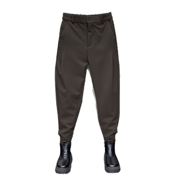 Férfi nadrág Velcro-val a bokánál, tavasz-ősz, laza szabás, slim-fit, cropped harems