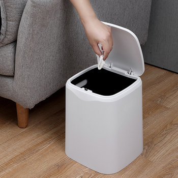 Kantica za smeće u kuhinji s poklopcem, dvostruka komora, 12 L kapaciteta, kućna upotreba, elegantan dizajn