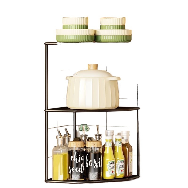Kuhinjski stalak za lonce i posuđe, kutni ispod sudopera, višedijelni organizator kuhinje