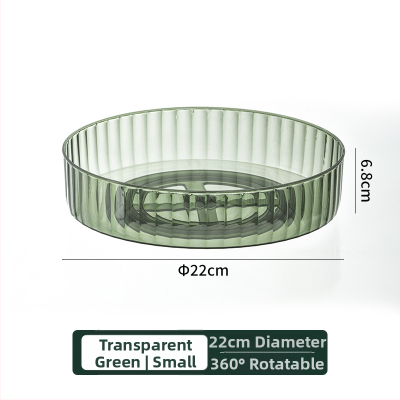 Viacúčelový otočný kuchynský regál s kozmetickým organizérom, nádobkou na korenie a tanierom na ovocie a zeleninu