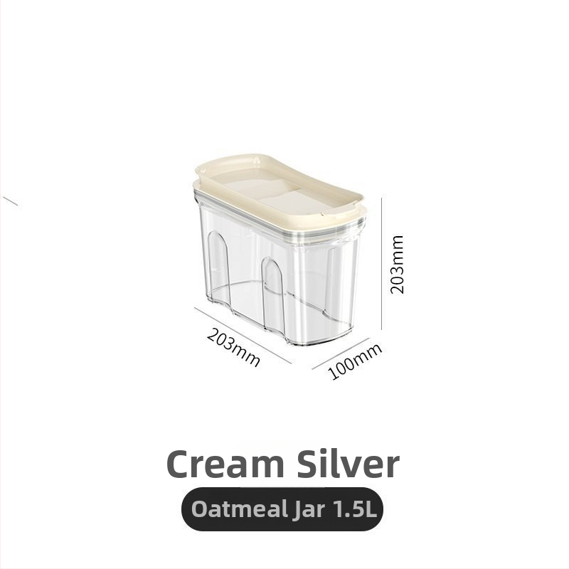 Plastová uzavretá nádoba na skladovanie obilnín, orechov a fazule