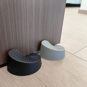 C-típusú félkör alakú ajtóstopper, több szögből használható, kreatív design, környezetbarát, csúszásmentes, padlóra szerelhető