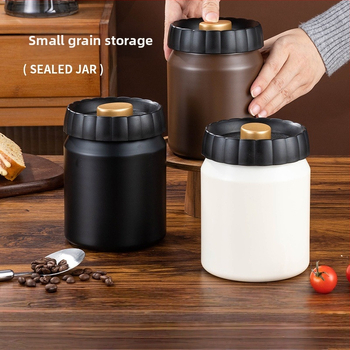 304 nerezová oceľ, uzatvárateľná dóza, 800-1000 ml, na zrná a čaj, vlhkosťodolná