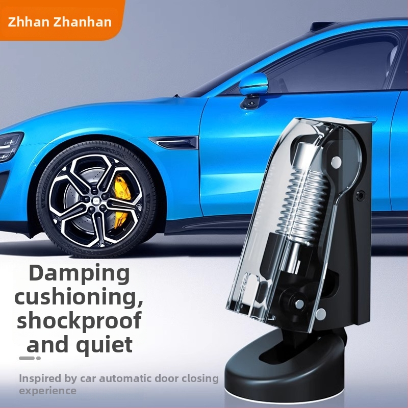 Mini hydraulický tlmič dverí pre vnútorné drevené dvere, podlahová montáž, tlmenie nárazu