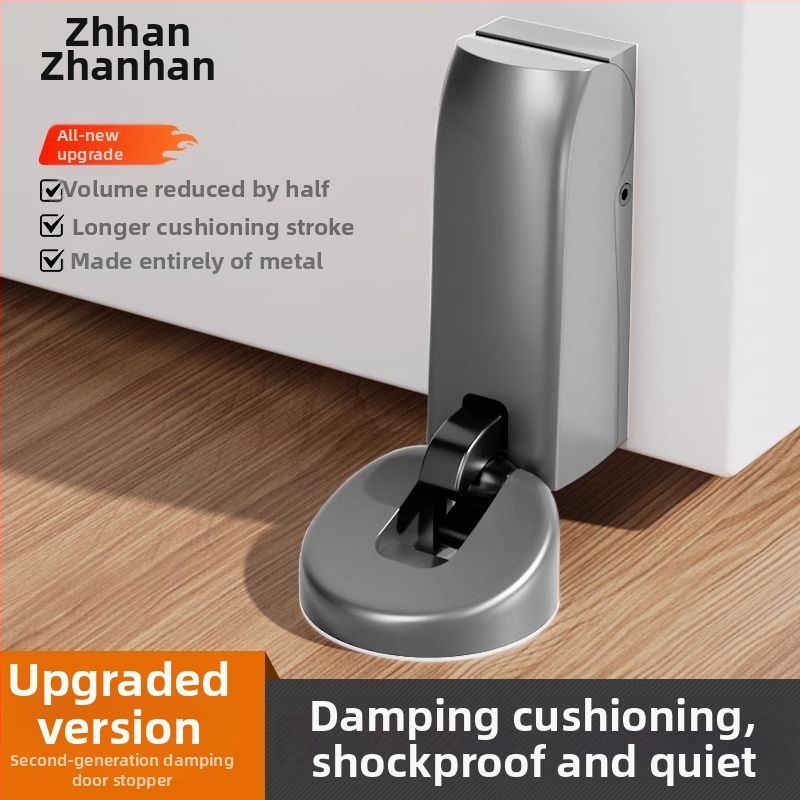 Mini hydraulický tlmič dverí pre vnútorné drevené dvere, podlahová montáž, tlmenie nárazu