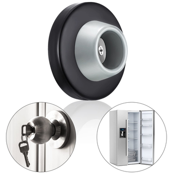 Ανοξείδωτος πόρτας stopper με ελαστικό αποσβεστήρα, για γυάλινες πόρτες, μη μαγνητικό