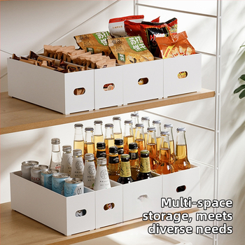 Japonský štýlový stolný úložný box s priehradkami, organizér do kuchynskej skrinky, delenie zásuvky, skladateľný PP plast, viacúčelová schránka na uloženie