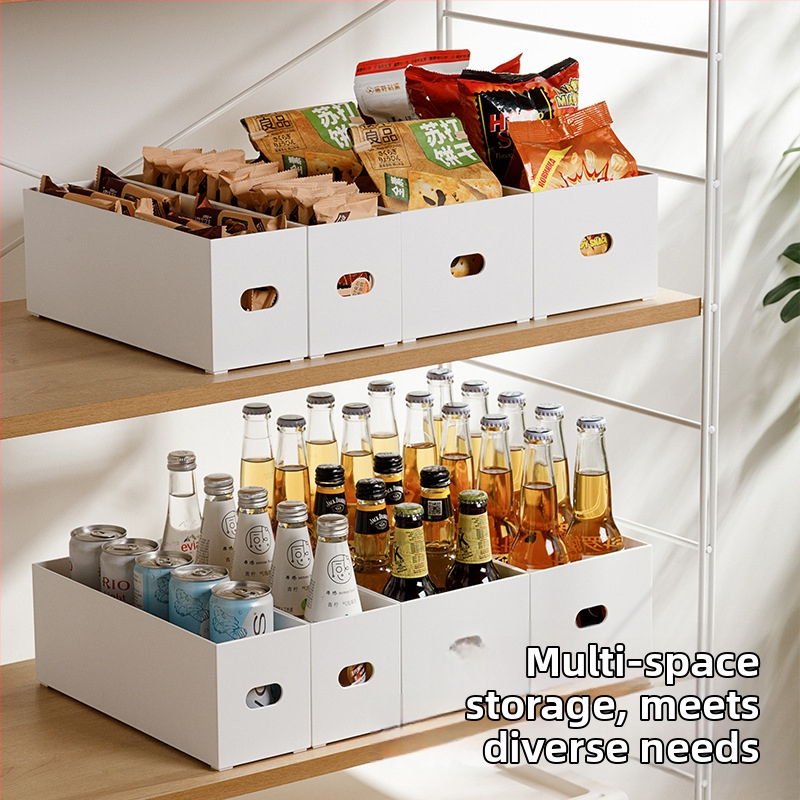 Japonský štýlový stolný úložný box s priehradkami, organizér do kuchynskej skrinky, delenie zásuvky, skladateľný PP plast, viacúčelová schránka na uloženie