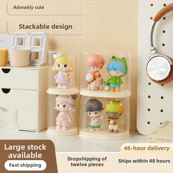 Priehľadný akrylátový displejový box pre figúrky typu blind box, s vekom