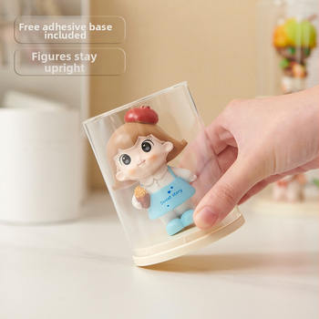 Priehľadný akrylátový displejový box pre figúrky typu blind box, s vekom