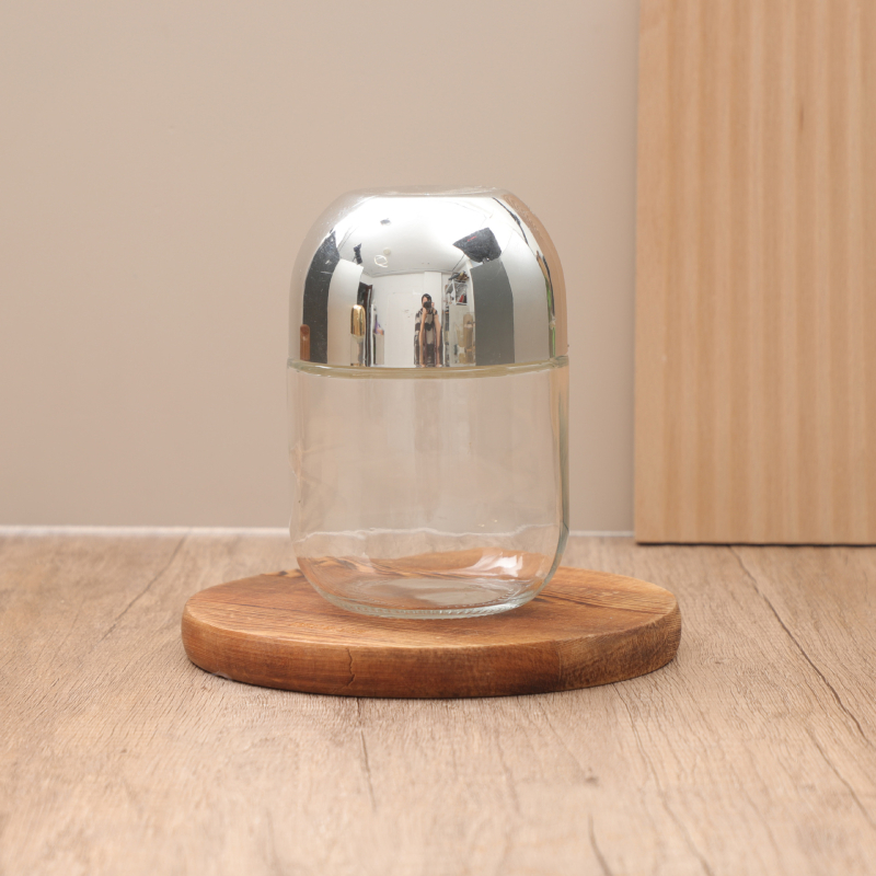 Set de borcane din sticlă pentru bucătărie, cu capac etanș, decorativ, 501–800 ml