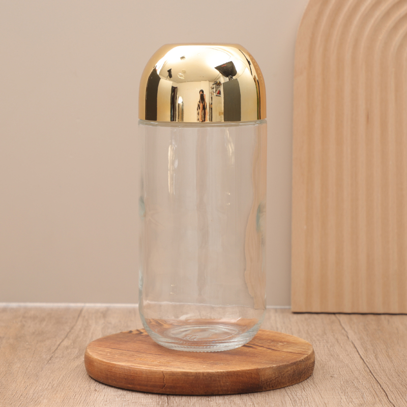 Set de borcane din sticlă pentru bucătărie, cu capac etanș, decorativ, 501–800 ml
