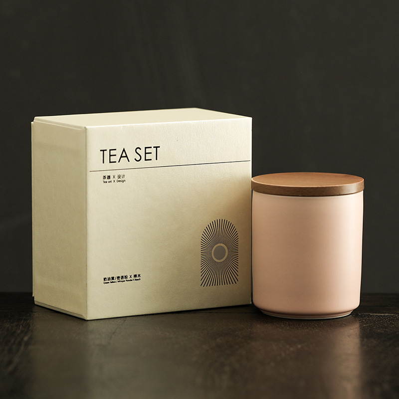 Keramička posuda za čaj s poklopcem od bambusa, mali hermetički spremnik za Pu'er i Longjing čaj, poklon kutija s logotipom, prenosna