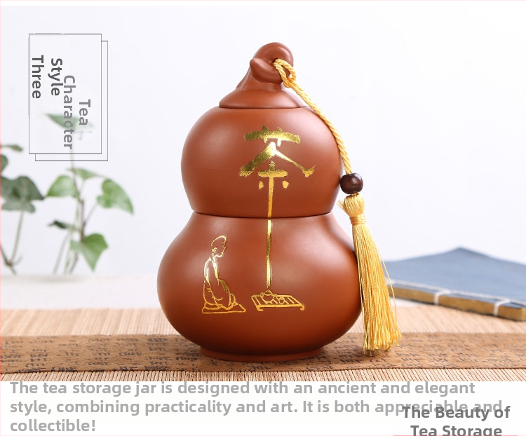 Dóza na čaj z fialovej hliny, kapacita 250 g, čínskeho štýlu dvojúrovňový čajový set, keramická hermetická nádoba na skladovanie, prispôsobiteľný obchodný dar