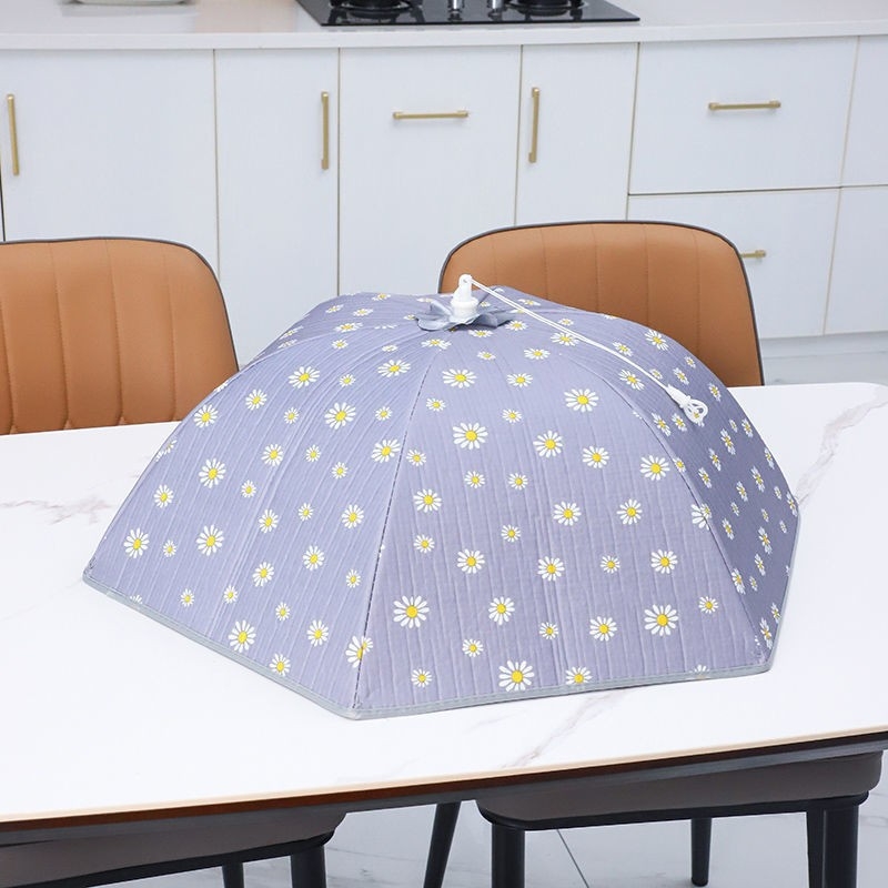 Zimsko izolirano pokrivalo za hranu protiv mušica za stol, sklopivo, štiti ostatke hrane, otporno na prašinu, elegantno