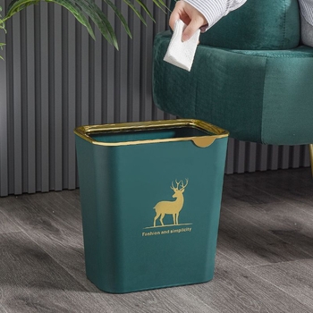 Koš za otpad bez poklopca, nordijski minimalistički dizajn, pogodan za dom, dnevni boravak, spavaću sobu, ured i kupaonicu
