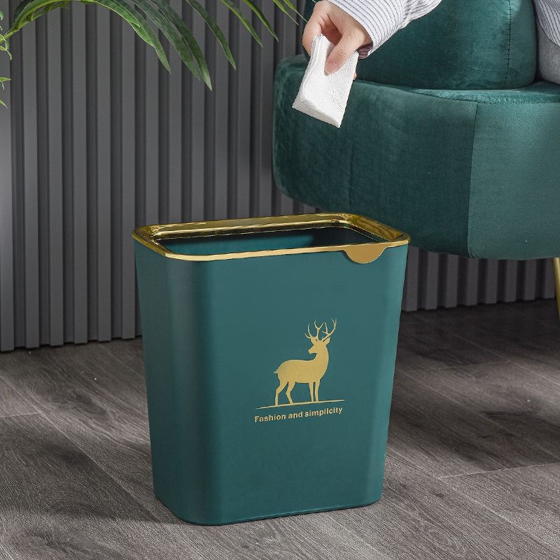 Koš za otpad bez poklopca, nordijski minimalistički dizajn, pogodan za dom, dnevni boravak, spavaću sobu, ured i kupaonicu