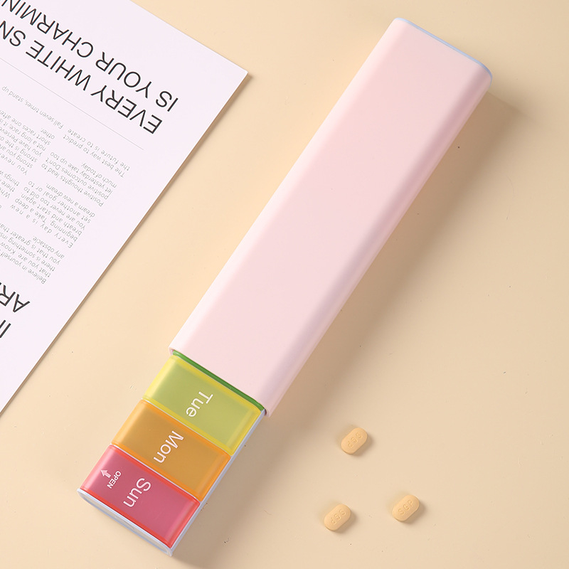 Nova kutija za lijekove s 7 pretinaca, prenosiva, velika kapaciteta za tjednu dozu vitamina i lijekova