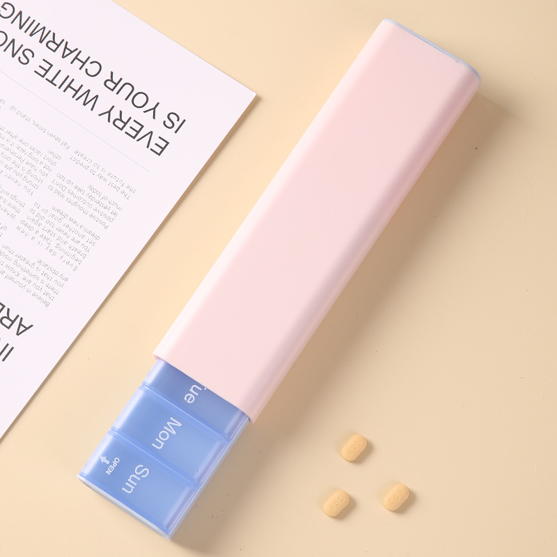 Nova kutija za lijekove s 7 pretinaca, prenosiva, velika kapaciteta za tjednu dozu vitamina i lijekova